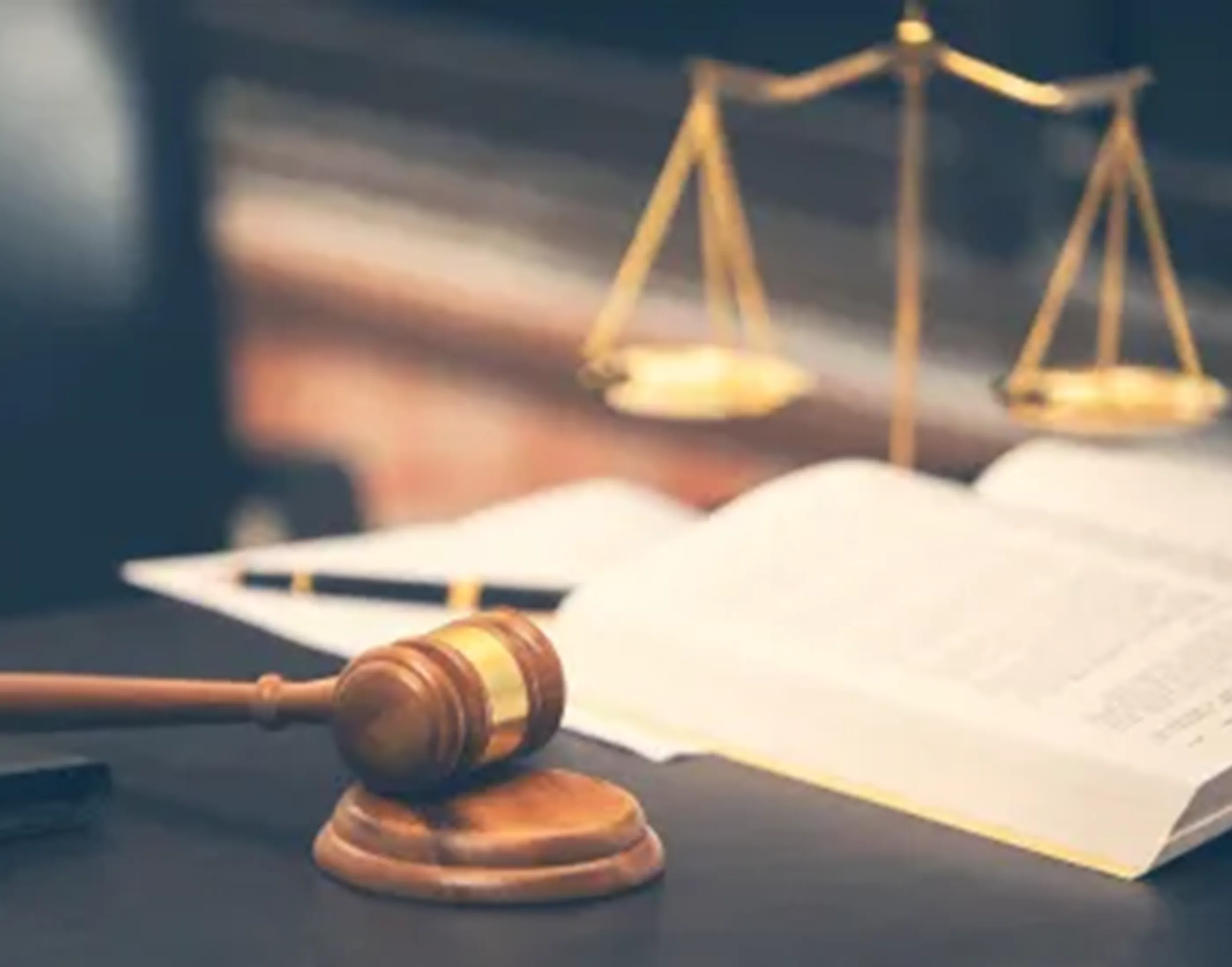 A lawyer or legal official desk with stationary related to law profession